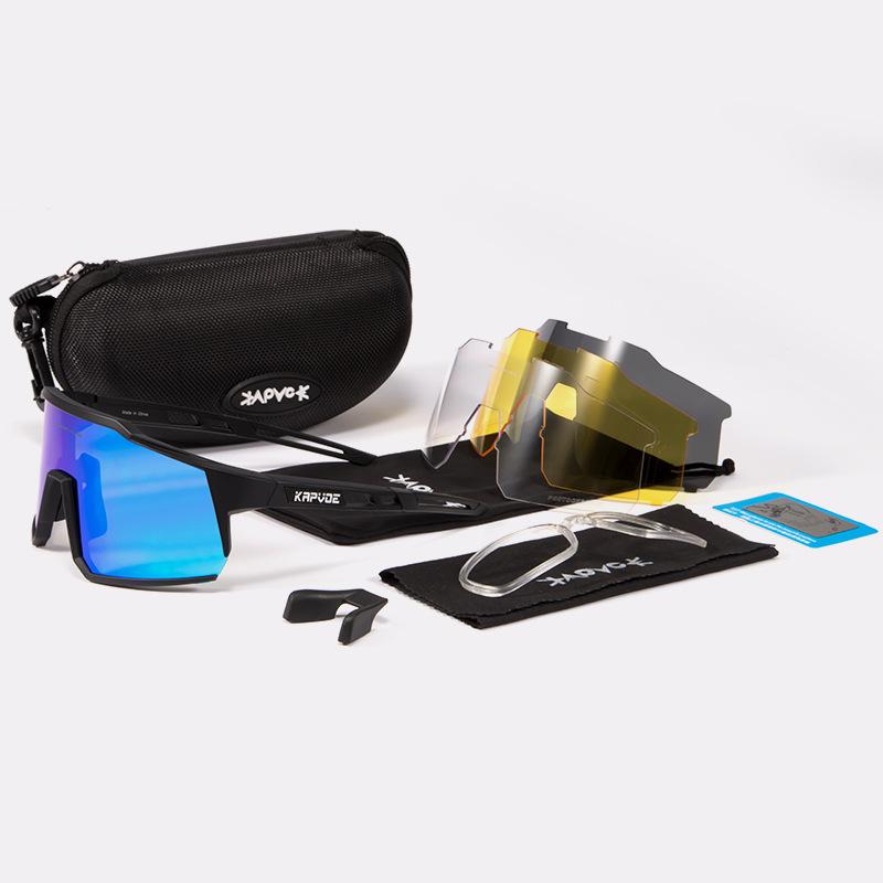 Cycling Glasses, Polarized Eye Protection Glasses, Mountain Road Cycling Glasses, Wind and Sand Resistant Sports Equipment