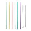 Pack of 6 Colorful Silicone Straws Travel Cups Straws Silicone Material Replacement Accessory Reusable Straw for Cups