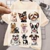 9 шт./набор Мультяшные нашивки с собаками для одежды, футболки, джинсов, наклейки для DIY, худи, аппликации для термопереноса, нашивки с животными
