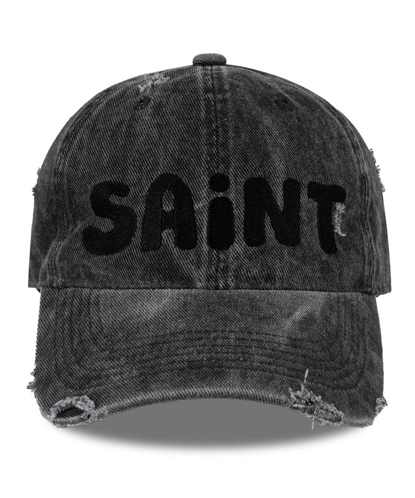 Кепка Saint Damaged Pigment Ball Cap - Угольный