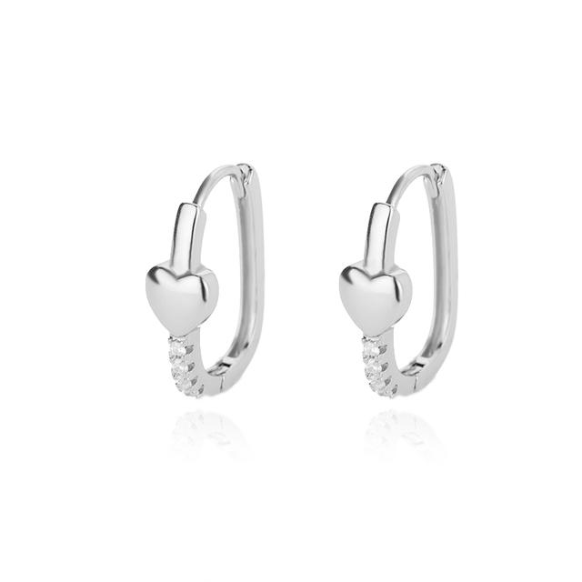 Квадратные круглые серьги-кольца для женщин из нержавеющей стали с блестящим кубическим цирконием, трендовые украшения для вечеринок, подарок для пары Brinco