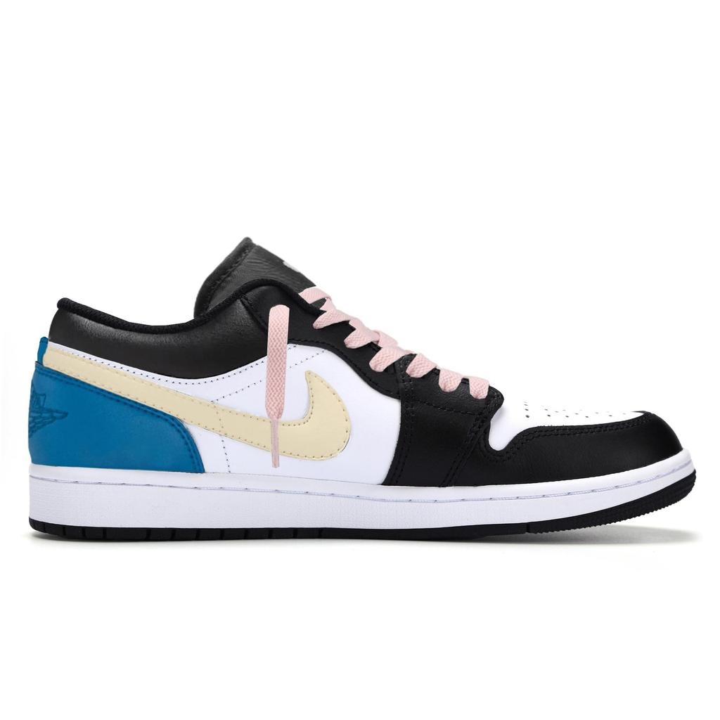 Jordan Air Jordan 1 Low Винтажные Баскетбольные Кроссовки Мужские Белый Синий Черный 553558-040(Команда1920-)
