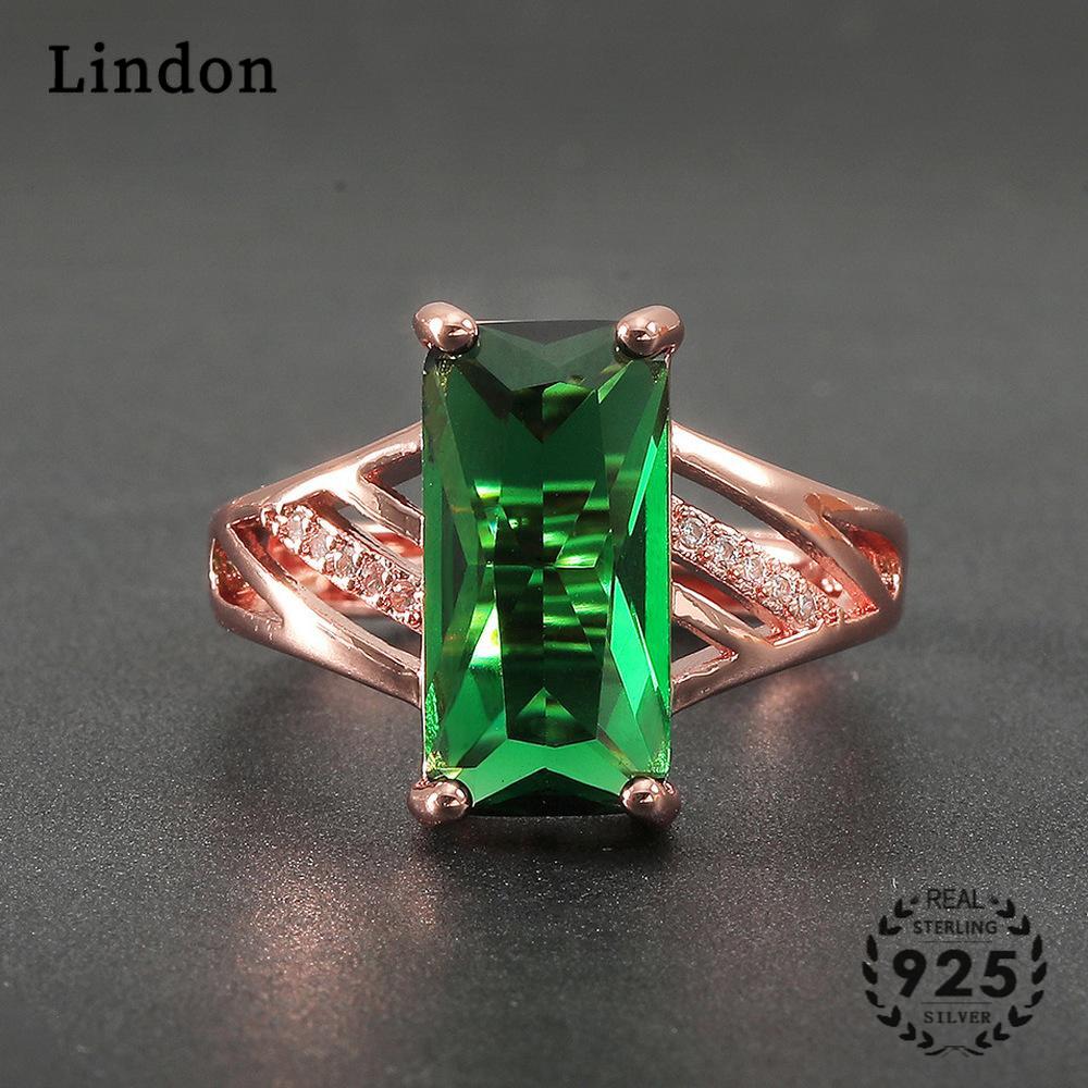 Классическое кольцо Lindon из медного сплава с цирконием, женские ювелирные изделия, свадебный подарок для вечеринки