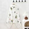 Rabbit Cartoon Blanket Wrap Cotton Sleepwear Bathrobe Cloak Hooded Cape Towels  Beach