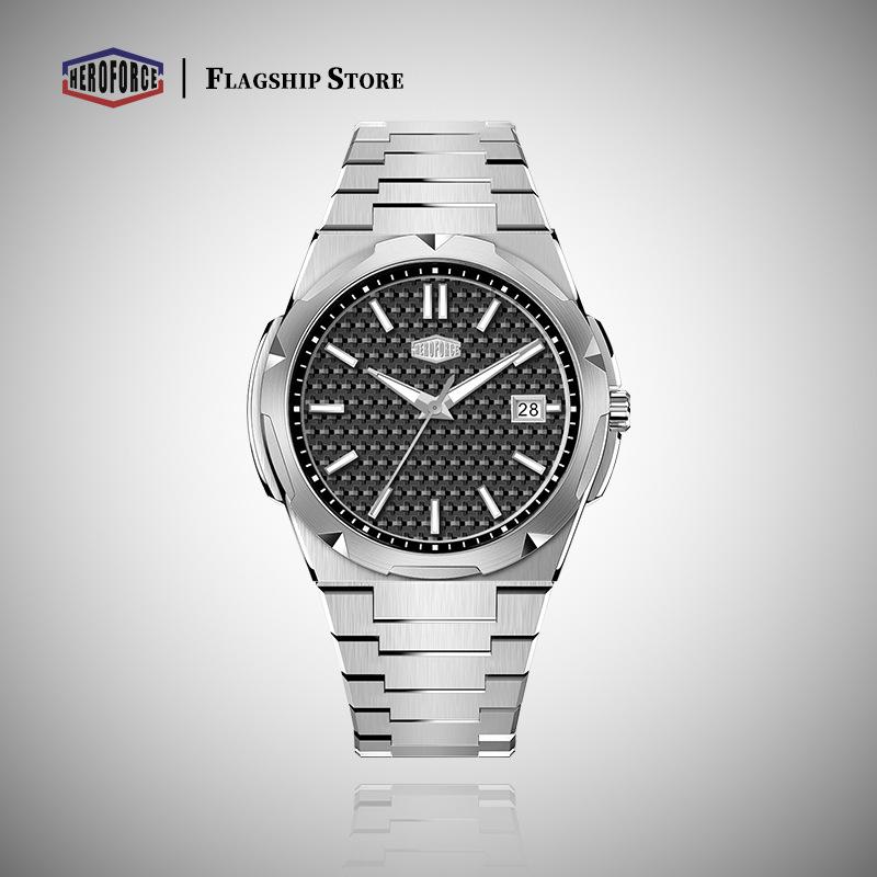 HeroForce 5004TK Men's Quartz Steel Band Wristwatch - Elegant, High-End Design