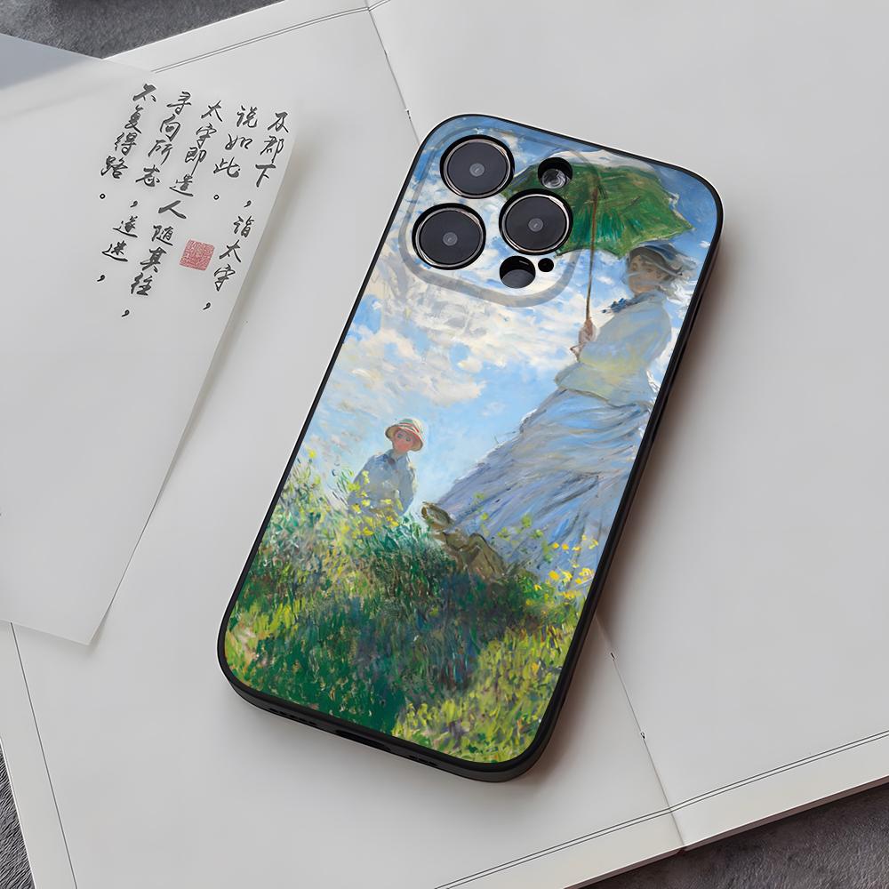 Phone Case Funda For Iphone 14 13 17 16 11 15ProMax 12 Pro Max Mini Xr Xs X 7 Plus Covers Monet Oil Painting Art