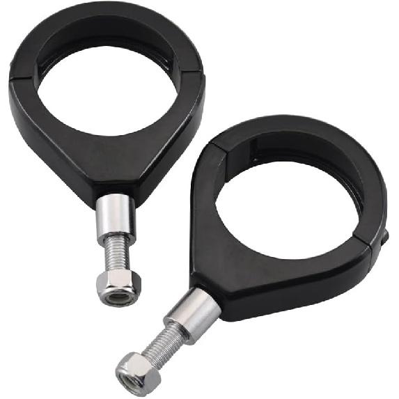Riloer Motorcycle Fork Indicator Brackets, Aluminum Motorcycle Turn Signal Mount Brackets Turn Signal Light Indicator Bracket Clamps, Motorbike Fork