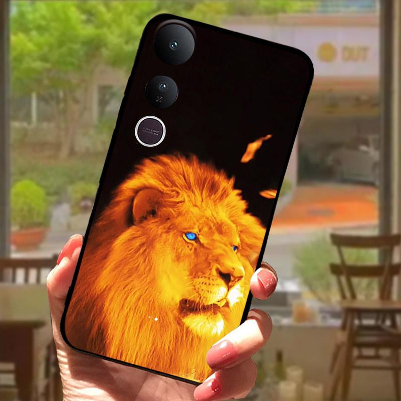 Чехол для Vivo V50 Lite 4G V2441 Чехол Модный Рисованный Лев Мягкий ТПУ Силиконовый Чехол для Телефона Для Vivo V 50 V50Lite 5G V2440 Fundas