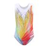 Gymnastics Leotards for Girls Bronzing Dance Leotard Sleeveless Dancewear Girls Leotards Athletic Ballet Dance Dress Kids 5-14 Years