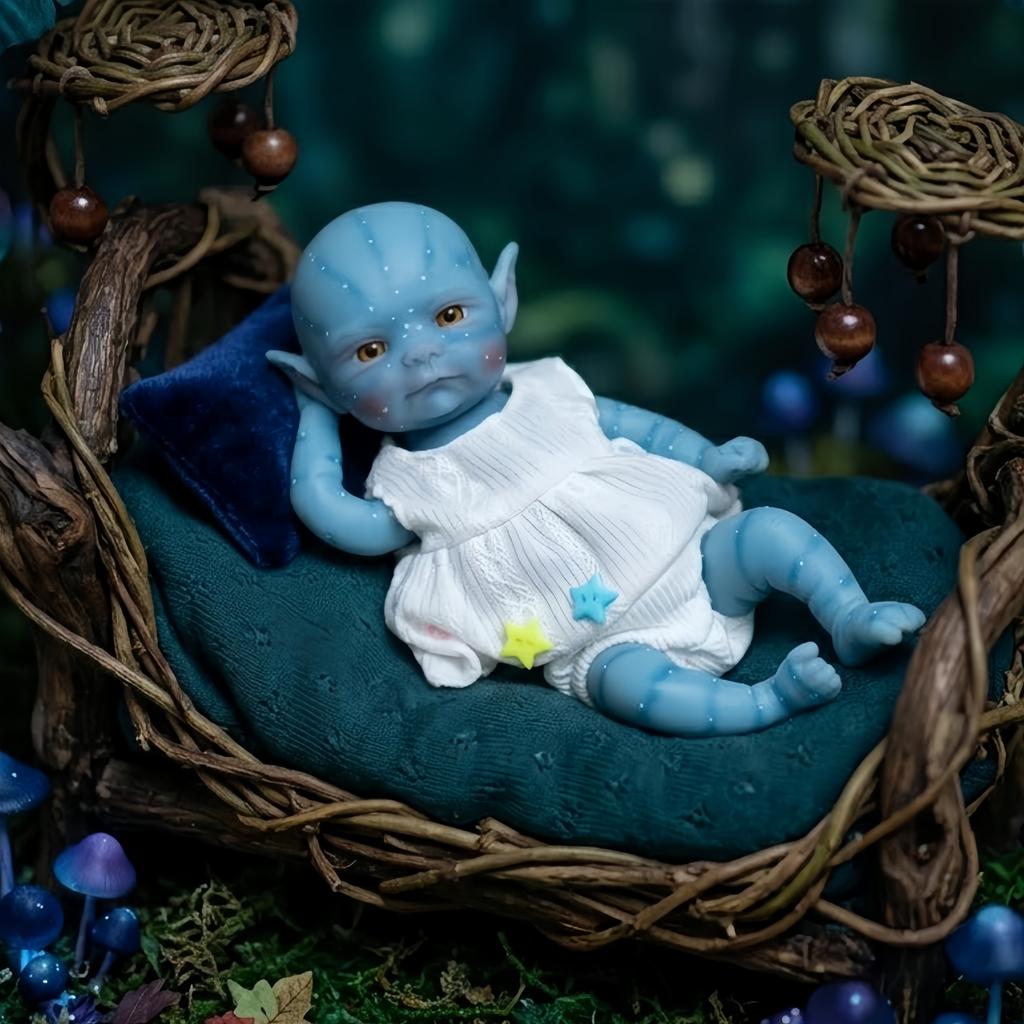 OtardDolls-1 шт./2 стиля Аватар 20 см Силиконовые куклы Bebe Reborn Девочка С нарисованной кожей Моющийся Мягкое прикосновение Тело Куклы для новорожденных