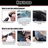 2 In 1 Car Safety Hammer Emergency Glass Breaker Cut The Seat Belt High Hardness Tungsten Steel Rescue Tool Auto Accessories