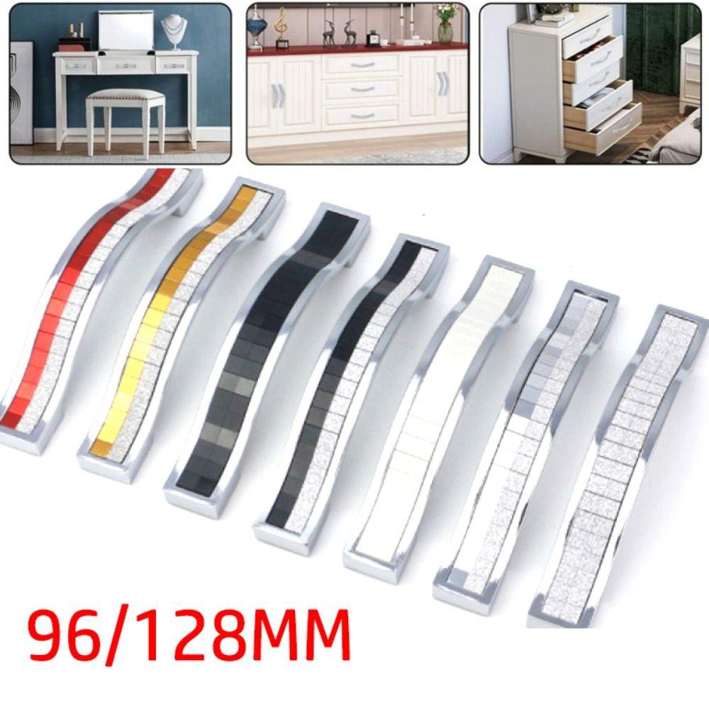 1/2 шт. Ручки из цинкового сплава со стеклянным хрусталем, скандинавские ручки для дверей с ящиками и шкафом