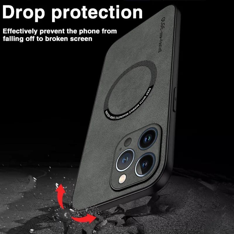 Роскошный магнитный чехол из искусственной кожи для iphone 15 Pro Max для iPhone 15 14 13 12 11 Pro Max, мягкий защитный чехол для 14 15 Plus