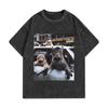Смешные кошачьи банды Мем Графические футболки Мужская Женская Одежда Мода Винтажные Стиранные Футболки Высококачественный Хлопок Футболки с коротким рукавом