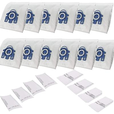 12 мешков для пылесоса+8 фильтров, совместимых с HyClean Miele GN 3D 10408410, классические мешки для пылесоса C1 Efficiency