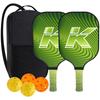 USAPA Certified Glass Fiber Pickleball Paddle Set 10MM Thick PP Core With Triangle Bag