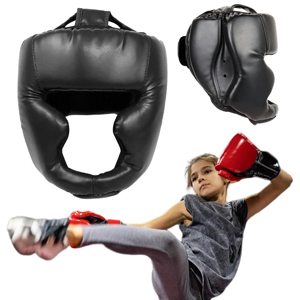 Полностью покрытый утолщенный тренировочный шлем для каратэ муай-тай для взрослых детей