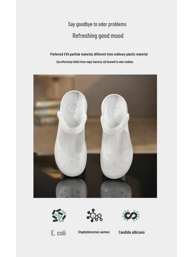 Женские прозрачные сандалии Мэри Джейн, лето 2025: Мягкая подошва, Нескользящие, Идеально для пляжа или сада