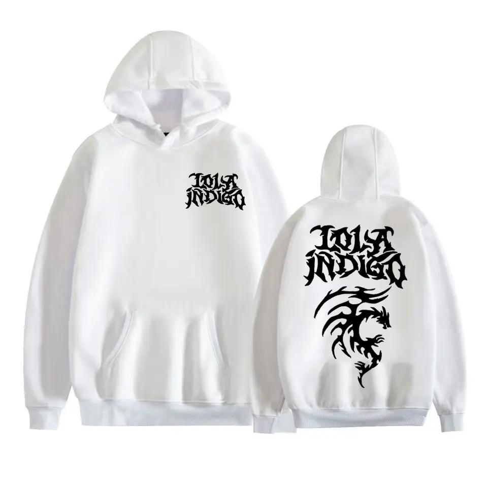 Pop Singer Lola Indigo's Printed Hoodie, Men's Fashion Aesthetic Hoodie, Hip-hop Casual Sportswear, Pullover Hoodie