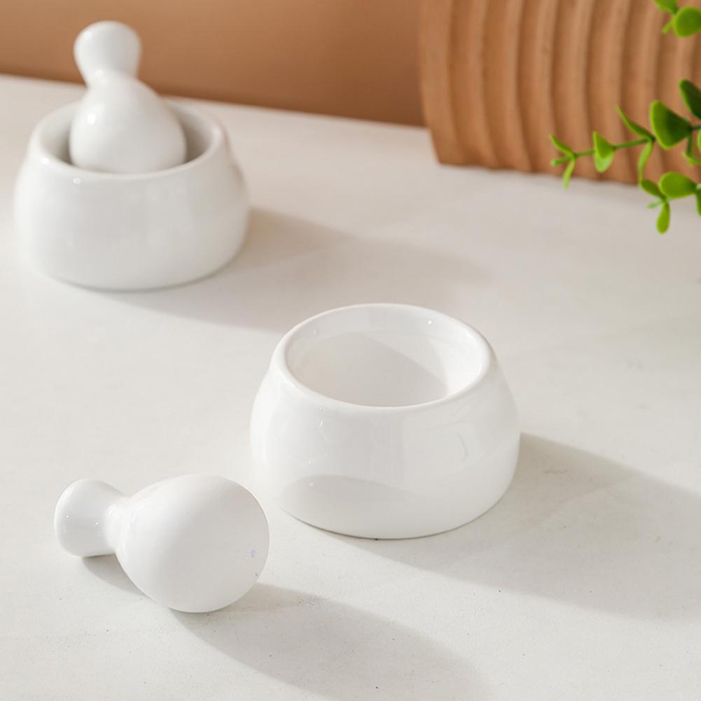 Набор керамических ступок и пестика для измельчения специй, трав и многого другого, кухонный декор, незаменимая прочная измельчитель для трав, дробилка для таблеток