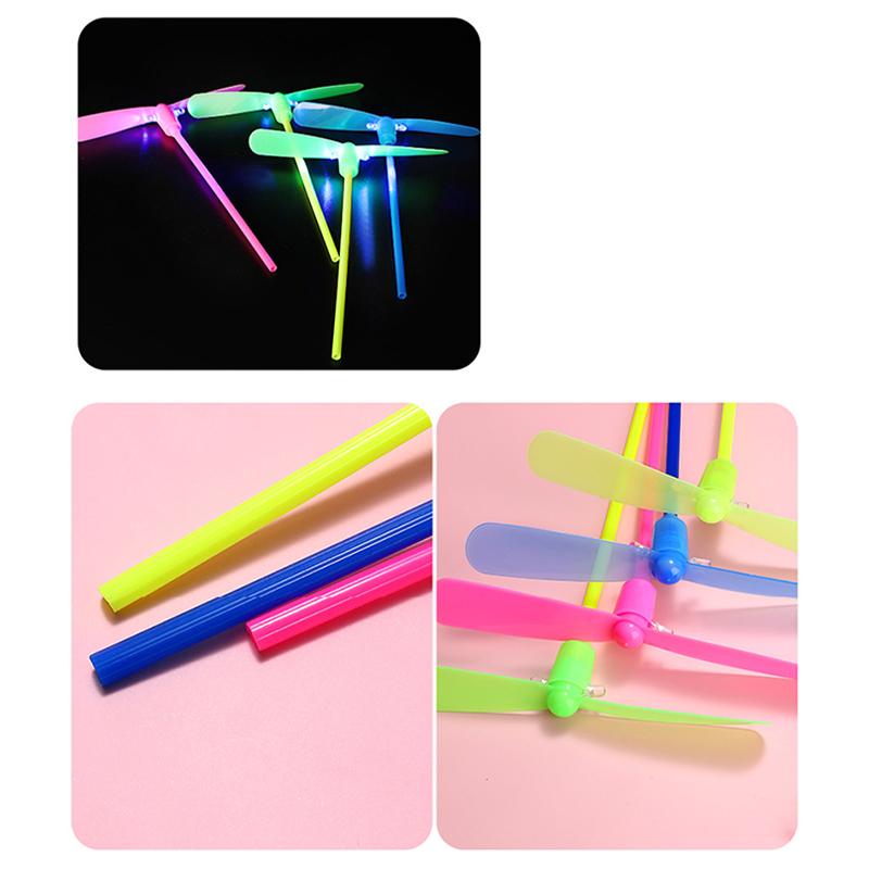 Outdoor Glow Toys Glow Sticks Bamboo Dragonfly Stall Sale Glow Flash Toys