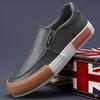 New Spring Men's Shoes Comfortable and Versatile Trendy and Fashionable Casual Leather Shoes Niche Design Lazy Shoes