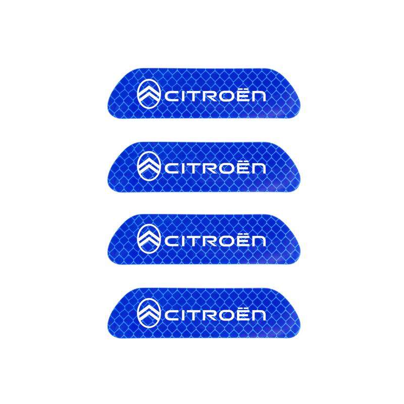Car Door Reflective Sticker Tail Warning Sticker Auto Accessories For Citroen C5X e-C4 X e-C3 C4 C3 C5 Berlingo C-Elysee C1 C6