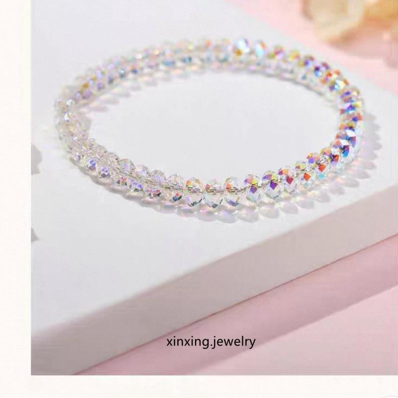 Женский браслет из бусин с австрийскими кристаллами - Элегантный, Универсальный, Роскошный.