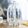 Nordic Simple Large Glass Vase Transparent Color Hydroponic Rich Bamboo Lily Rose Vase Living Room Flower Arrangement Ornaments
