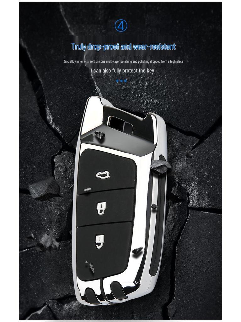 Luxury Key Cover for Baojun RS3, RM5, RC6 & RS5 - Car Bag Shell Buckle