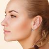Earrings 2022 Trend New Moissanite Dangle Huggie Earring 100% 925 Sterling Silver Hoops Woman Original Jewelry for Girls