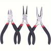 3 In 1 Jewelry Pliers Set With Side Cutting Round Nose Pliers Flat Nose Pliers Polishing Tools Equipment For Jewelry Beading Making Crafts Supplies