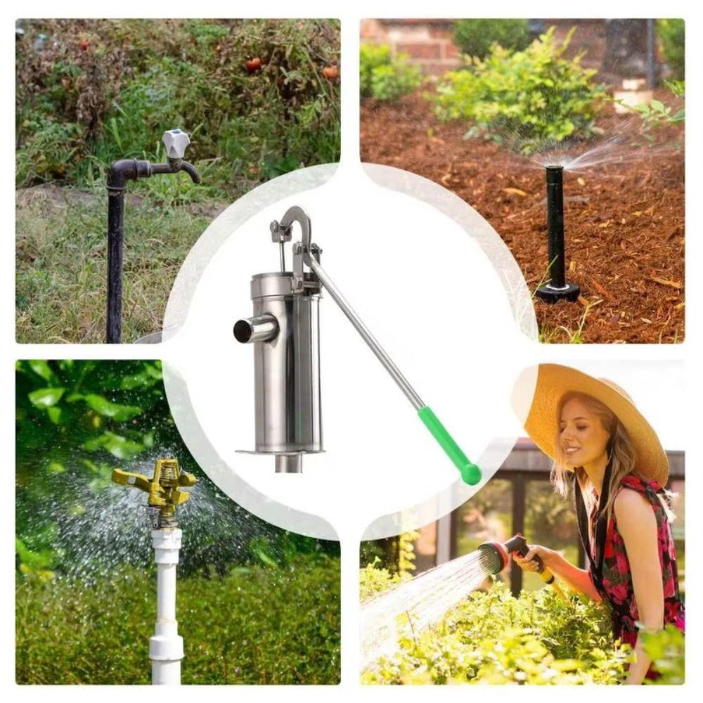 Ergonomic Handle Manual Well Pump Heavy Duty Hand Shake Water Pump Pitcher Pump Home Garden