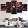 Canvas Painting 5 Piece Anime Cartoon Figure Posters Kantai Collection Pictures Living Room Wall Art Decorative Framework Modern