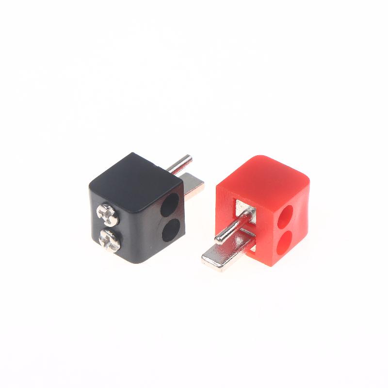 2/6Pcs Screw Terminal Block Connector 2Pin Din Hi-Fi Speaker-Plug Connectors Red Black Electrical Equipment-Plug Connector