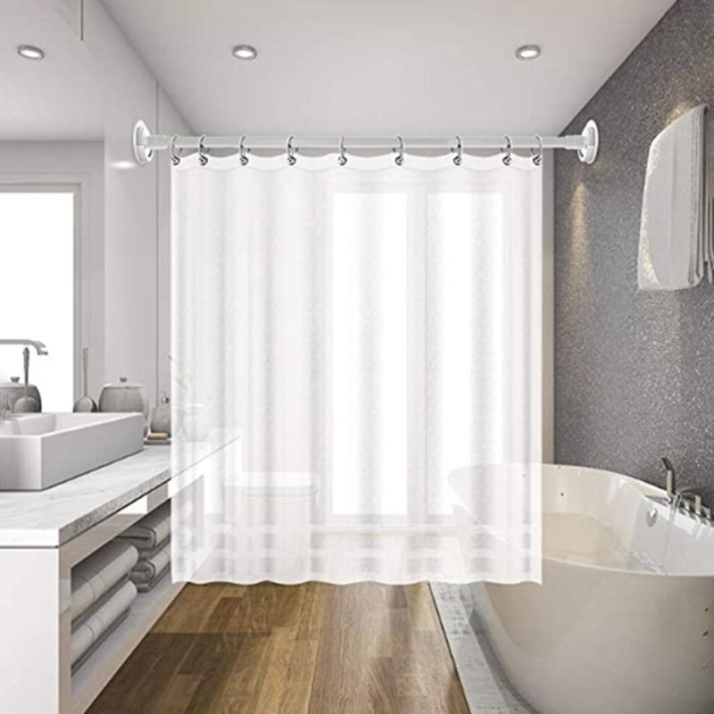 Прочные держатели для карнизов для штор, крючки, самоклеящиеся регулируемые настенные шторы, фиксированный зажим, вешалка, крючок, аксессуары для ванной комнаты