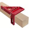 zmart Woodworking Square Protractor with Dowel Pins, Aluminum Alloy Miter, Triangle Ruler, Angler, Scriber