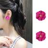 Women Painting Multicolor Flower Stud Earrings Summer Beach Jewelry Gift
