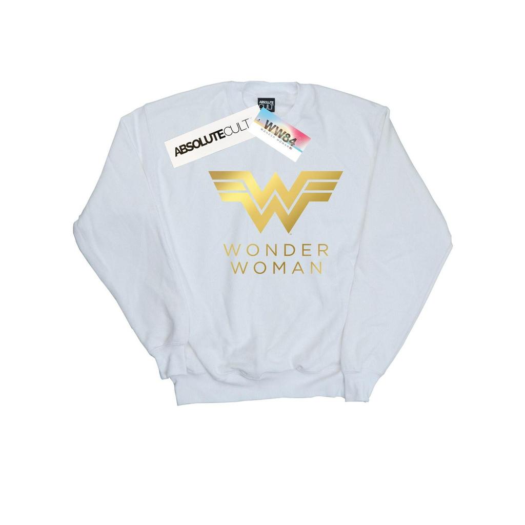 DC Comics Mens Wonder Woman 84 Golden Logo Sweatshirt