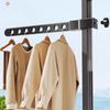 Выдвижная сушилка для белья, складная настенная вешалка для белья, алюминиевый органайзер для одежды для балкона или спальни