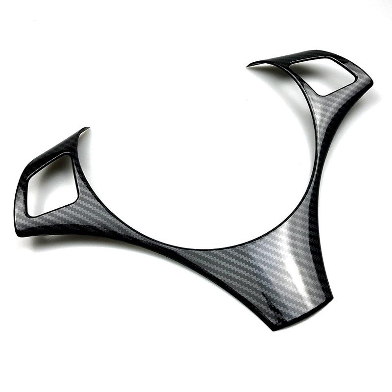 Steering Wheel Decorative Frame Moulding Sticker Strip For BMW 3 Series E90 E91 E92 E93 05-12 Carbon Fiber Trim Cover Interior