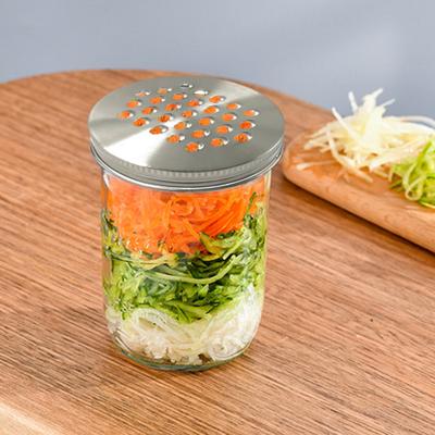 1/2 шт. Крышка-терка для банок Mason для обычной банки с горлышком Легко носить с собой в магазине Устойчивая к ржавчине нержавеющая сталь Высокая износостойкость Многоцелевые крышки для консервирования