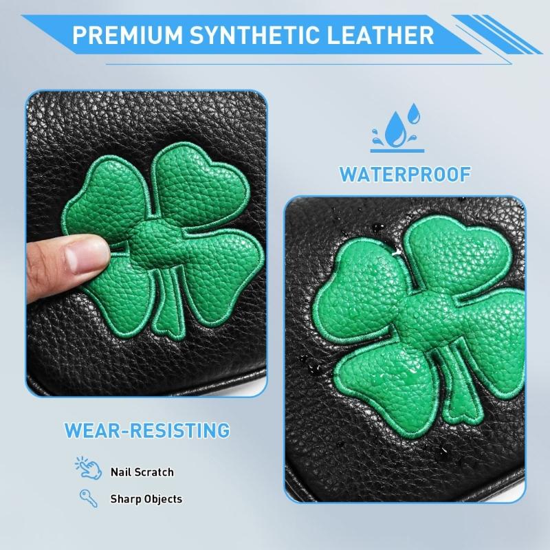 Leaf Pattern Golf Iron Club Head Cover Protection Sleeve Golf Rod Head Cases Waterproofs PU Golf Club Head Cover