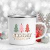 Merry Christmas Enamel Mug Christmas Mug Coffee Mug Milk Cup Handle Drinkware Creative Best Christmas Gift