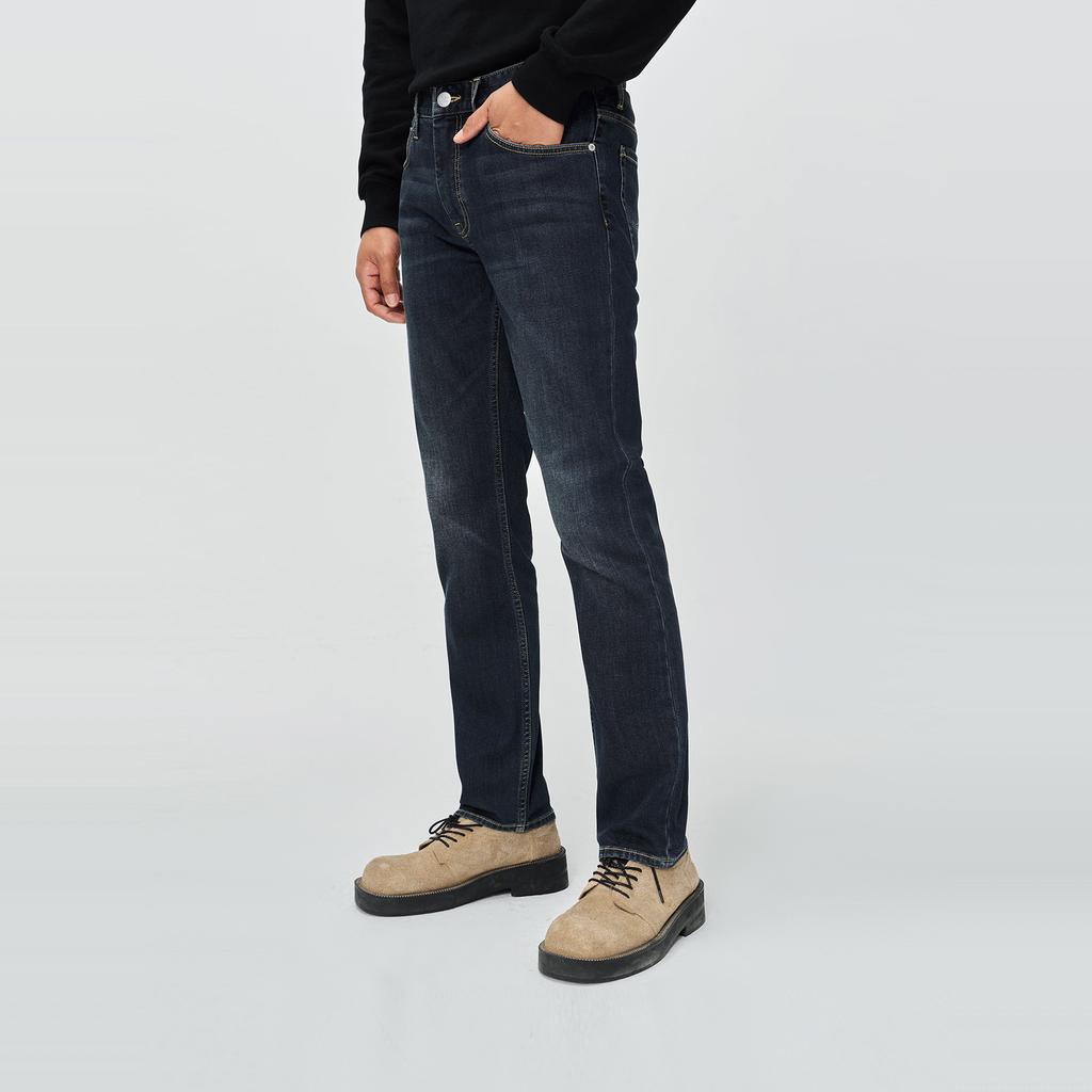 Lee Jeans Men's Dark Blue Thickened Straight Fit Pants LMB100723101292A08760