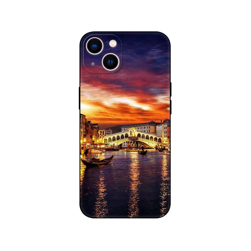 Black Tpu Case For Huawei P30 Lite P30 Pro P40 Case For Huawei P40 LITE E P Smart 2020 Case Cover Italy Venice City