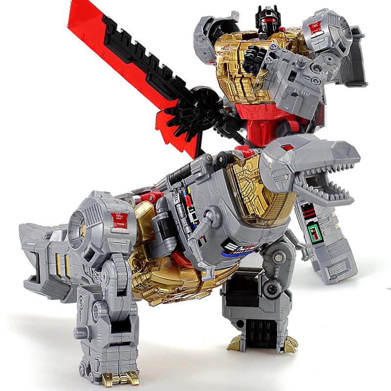 BPF 5 in 1 New Transformation Robot Dinosaur Toys Anime Cool Devastator Movie Action Figure Series Children Birthday Gift