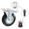 VidaXL Roulettes pivotantes avec double frein 4 pcs 200 mm