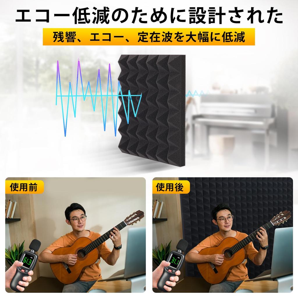 AUSLET 24 шт. Звукопоглощающая Звукоизолирующая Звукоизолирующая Сверхпрочная Звукоизолирующая Губка Звукоизолирующая Звукоизолирующая Палочка