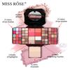 MISS ROSE 64-в-1 Изысканная коробка для макияжа для девочек Профессиональные наборы для макияжа Универсальная палитра румян Макияж для бровей Вечерний макияж